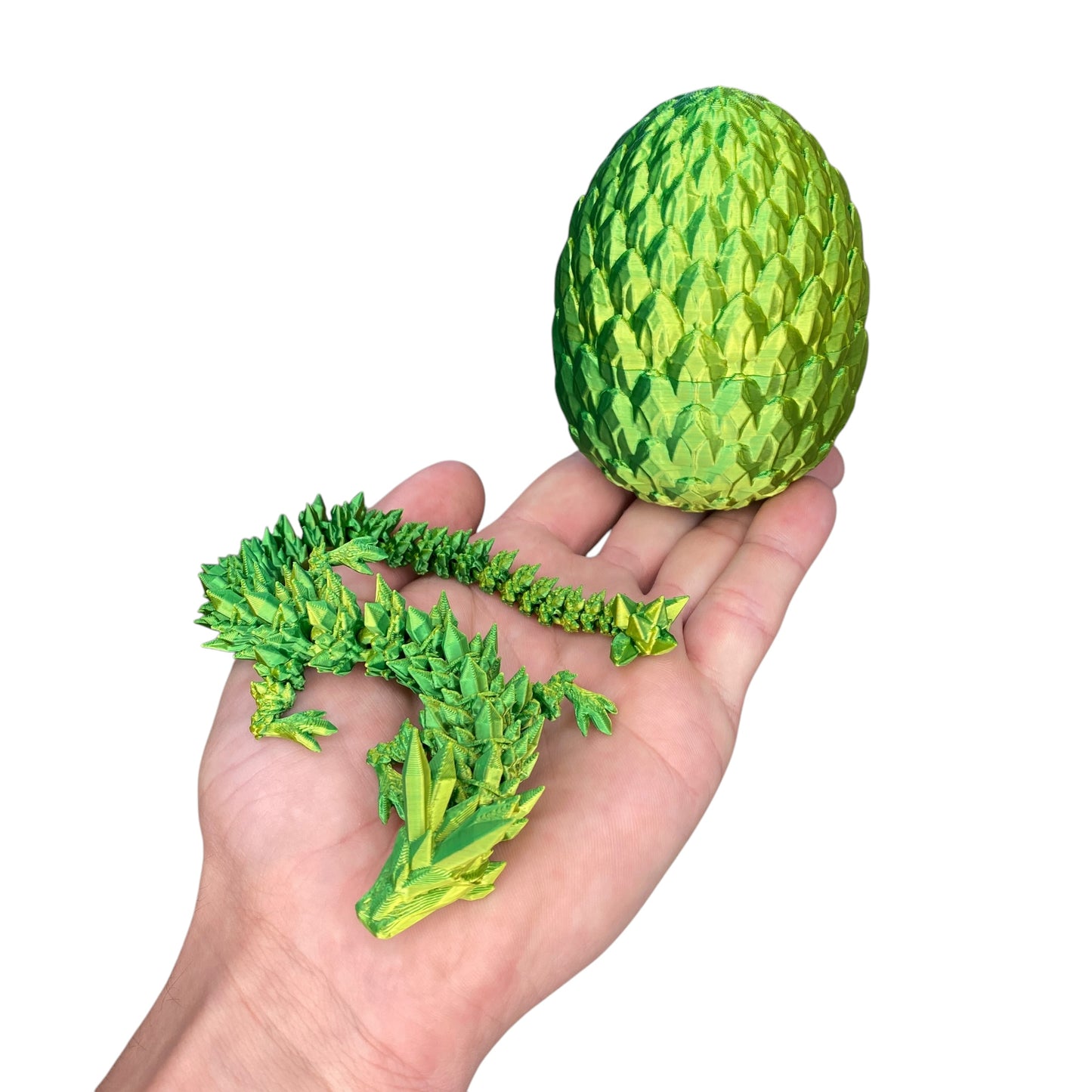 Crystal Dragon & Egg – Poseable 3D Printed Toy | Mystery or Choose Your Color – Collectible Figurine Gift