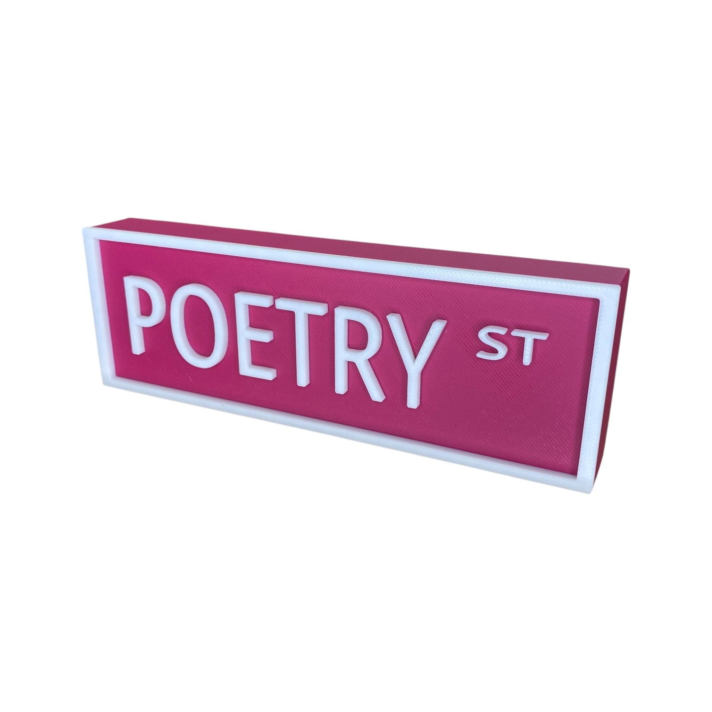 Book Genre Street Signs - 3D Printed Matte PLA Decor for Bookshelves & Reading Nooks - 18+ Genres Available - Perfect Gift for Book Lovers