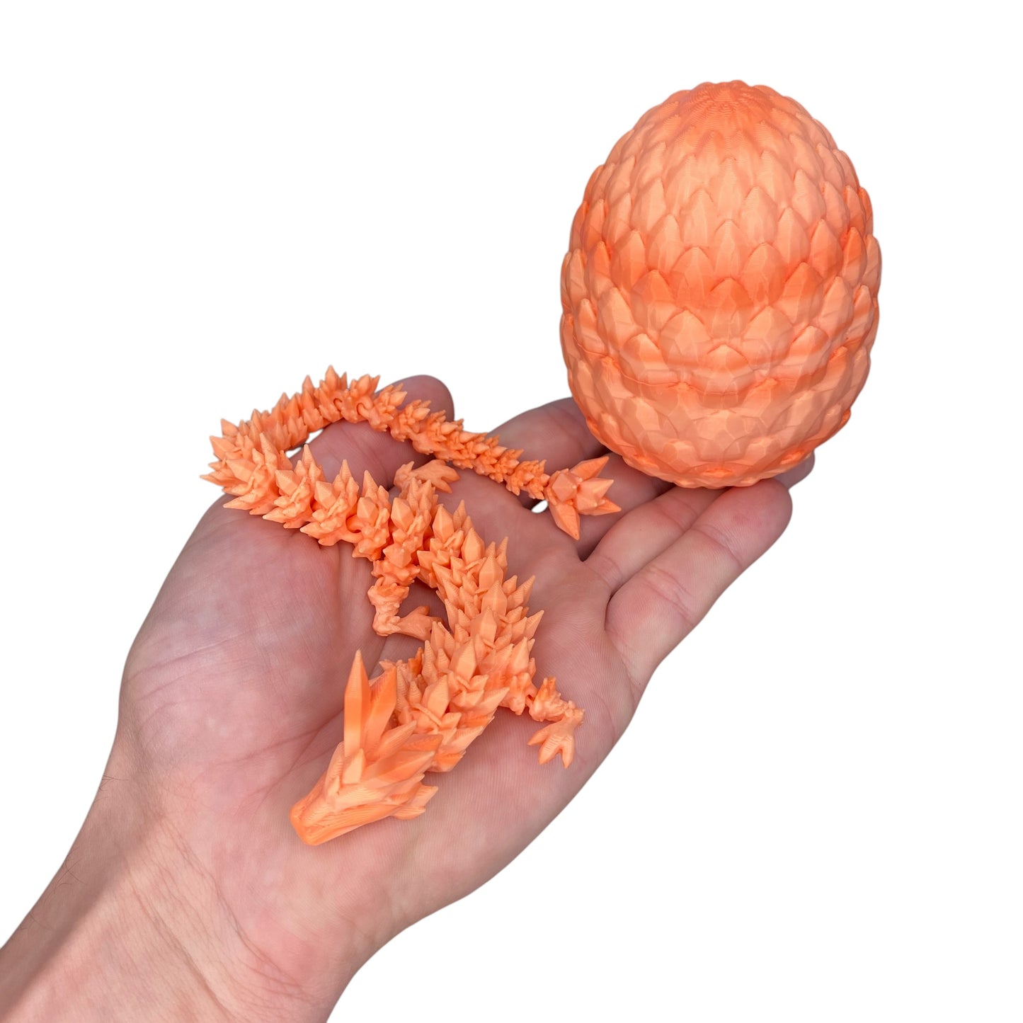 Crystal Dragon & Egg – Poseable 3D Printed Toy | Mystery or Choose Your Color – Collectible Figurine Gift