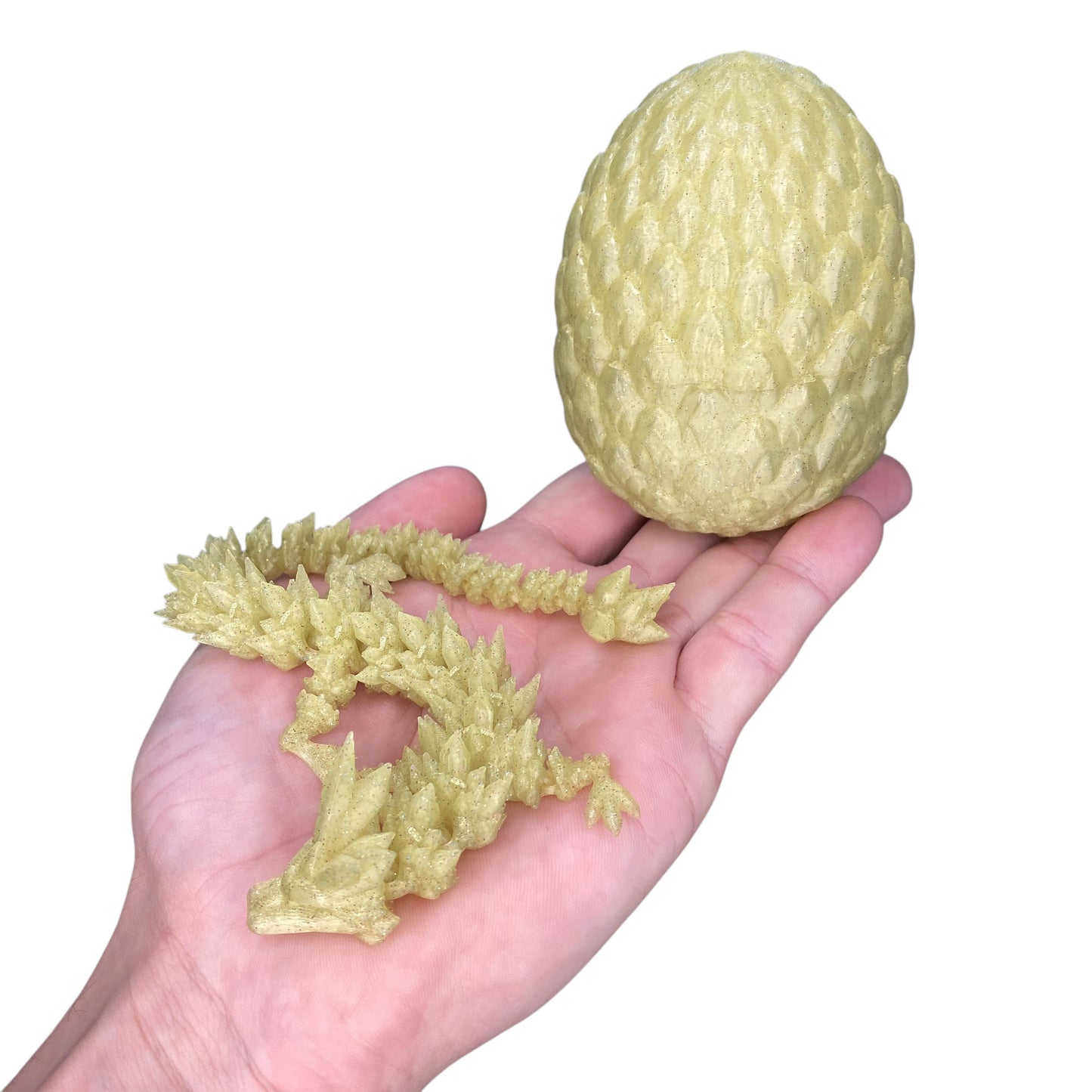 Crystal Dragon & Egg – Poseable 3D Printed Toy | Mystery or Choose Your Color – Collectible Figurine Gift